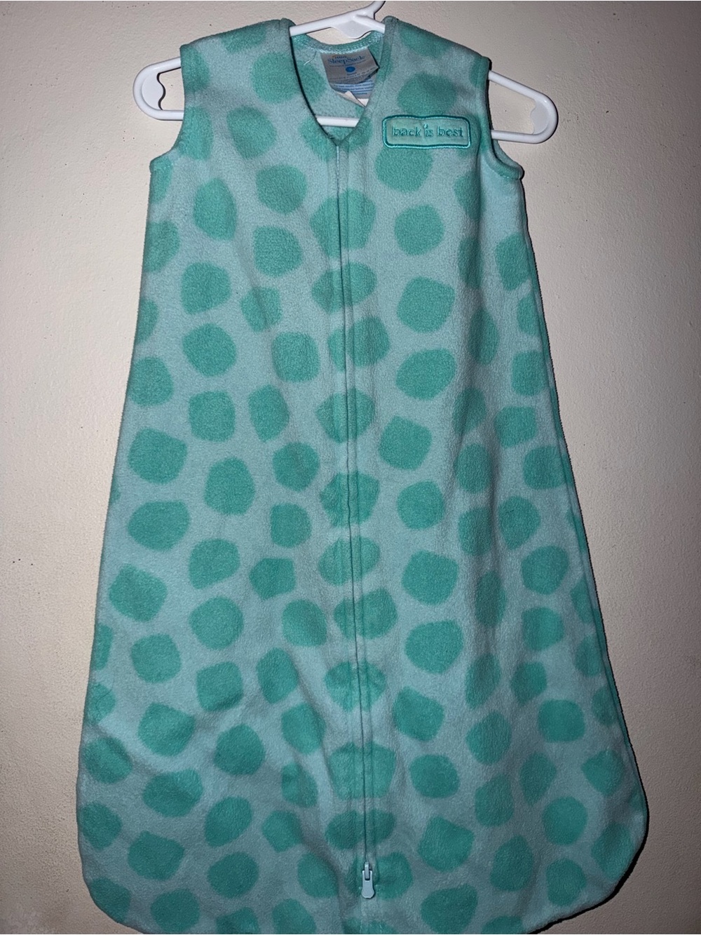 Halo Mint Green Polka Dot Sleep Sack